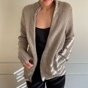 Jenni Kayne Wool Zip Cardigan, Small